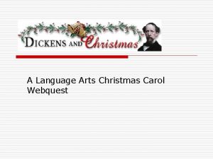 A christmas carol webquest