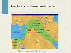 Two topics on dense quark matter http www