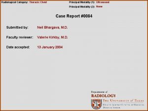 Radiological Category Thoracic Chest Principal Modality 1 Ultrasound