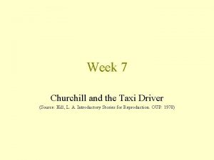 Winston churchill taxi