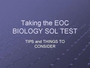 Biology sol practice test