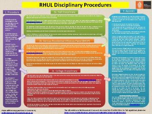 RHUL Disciplinary Procedures 2 a Hall Disciplinary 1