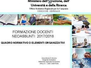 Ministero dellIstruzione dell Universit e della Ricerca Ufficio