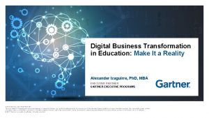 Gartner digital transformation in higher education Gartner digital transformation in higher education