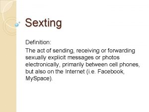 Sexting definition