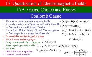 Quantization of electric field