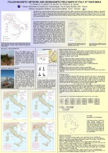 ITALIAN MAGNETIC NETWORK AND GEOMAGNETIC FIELD MAPS OF