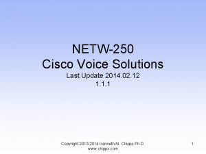 Cisco voice solutions