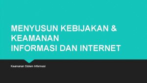 Paranoid policy adalah