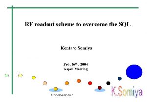 RF readout scheme to overcome the SQL Kentaro