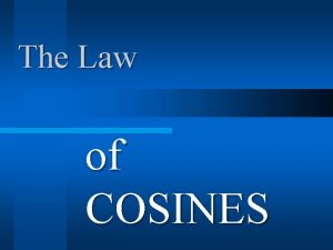 Sss law of cosines