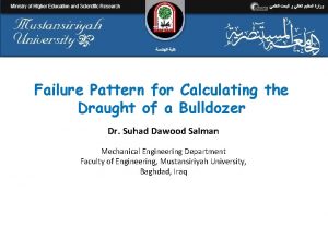 Failure Pattern for Calculating the Draught of a