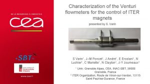 Characterization of the Venturi flowmeters for the control