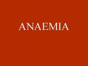 Causes of macrocytic anaemia