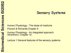Classification of sensory receptors