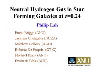 Neutral Hydrogen Gas in Star Forming Galaxies at