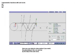 Sin cos tan circle