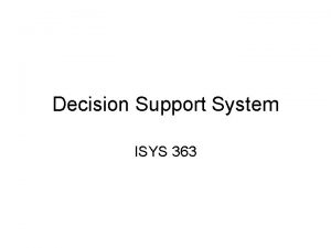 Isys intelligent systems