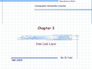 Olumfonoon Babol Computer networks course Chapter 3 Data