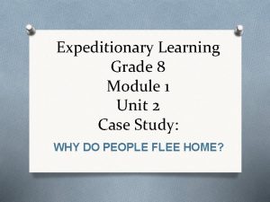 Expeditionary learning grade 8