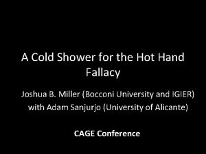 A Cold Shower for the Hot Hand Fallacy