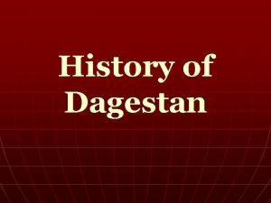 Dagestan map