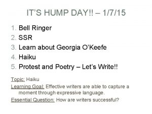 ITS HUMP DAY 1715 1 Bell Ringer 2