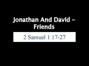 2 samuel 1 17 27