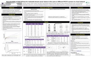 Reproducibility of FDG SUVmax for metastatic breast cancer