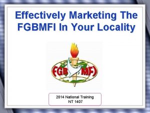 Fgbmfi vision and mission