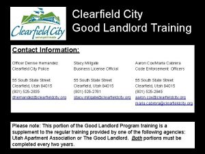 Good landlord program