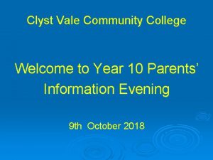 Clyst vale community college