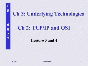 C S Ch 3 Underlying Technologies 6 0
