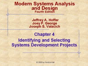 Modern Systems Analysis and Design Fourth Edition Jeffrey