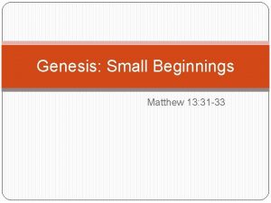 Matthew 13 31 33