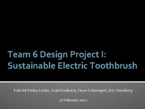 Sustainable electric toothbrush