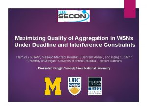 Maximizing Quality of Aggregation in WSNs Under Deadline