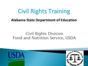 Civil Rights Training Alabama State Department of Education