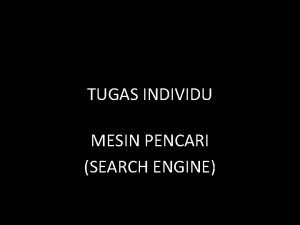 Tugas search engine
