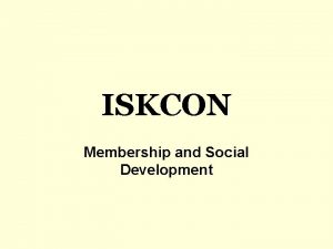 Iskcon membership form