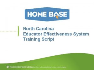 Nc educator effectiveness system