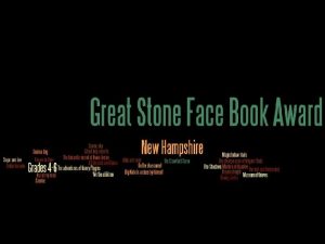 Great Stone Face Books 2011 2012 The Great