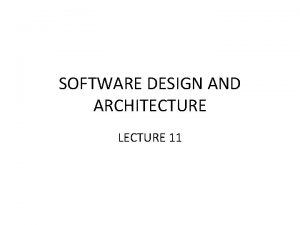 Repository architecture style