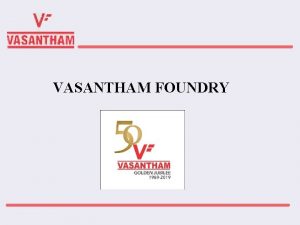 Vasantham foundry