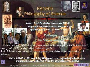 FSG 500 Philosophy of Science Howard Gardner Edward