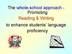 The wholeschool approach Promoting Reading Writing to enhance