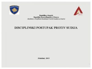 DISCIPLINSKI POSTUPAK PROTIV SUDIJA 1 Ko moe podneti