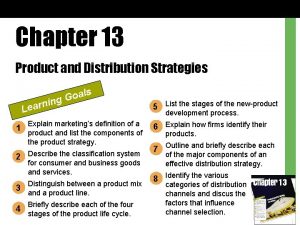 Distribution intensity