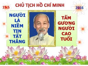 19 5 CH TCH H CH MINH NGI