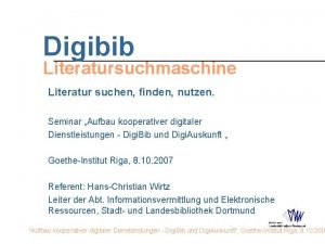 Literatursuchmaschine